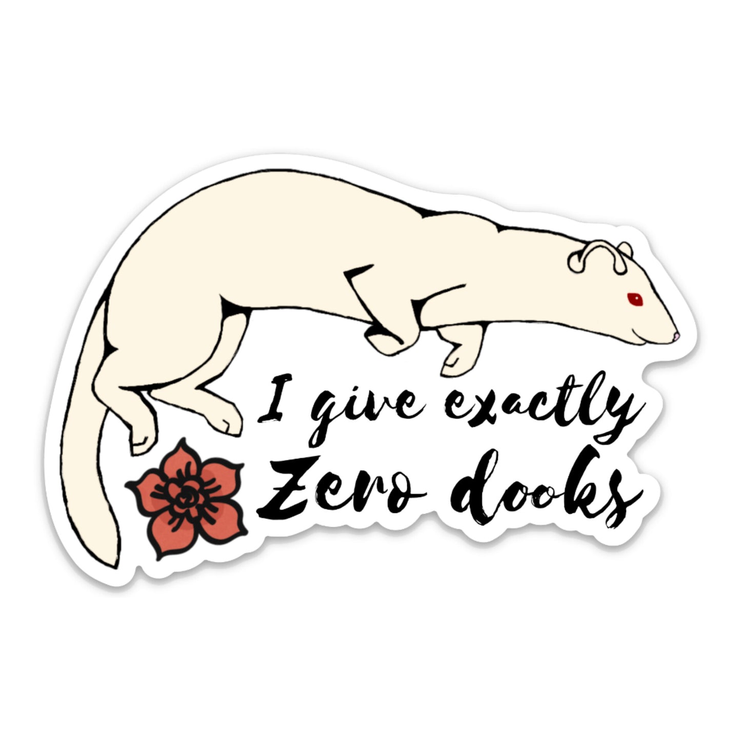 Sticker: I give exactly zero dooks