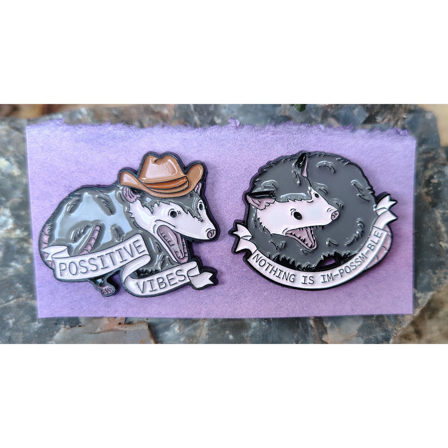 Possum Pins: set of two