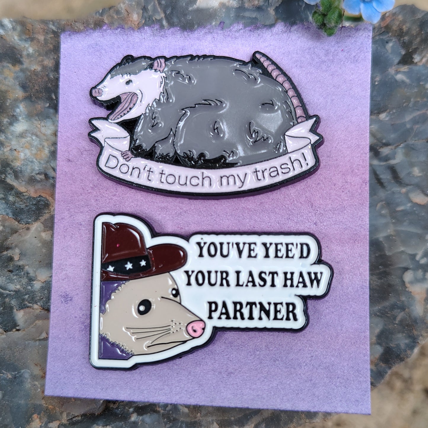 Possum Pins: set of two