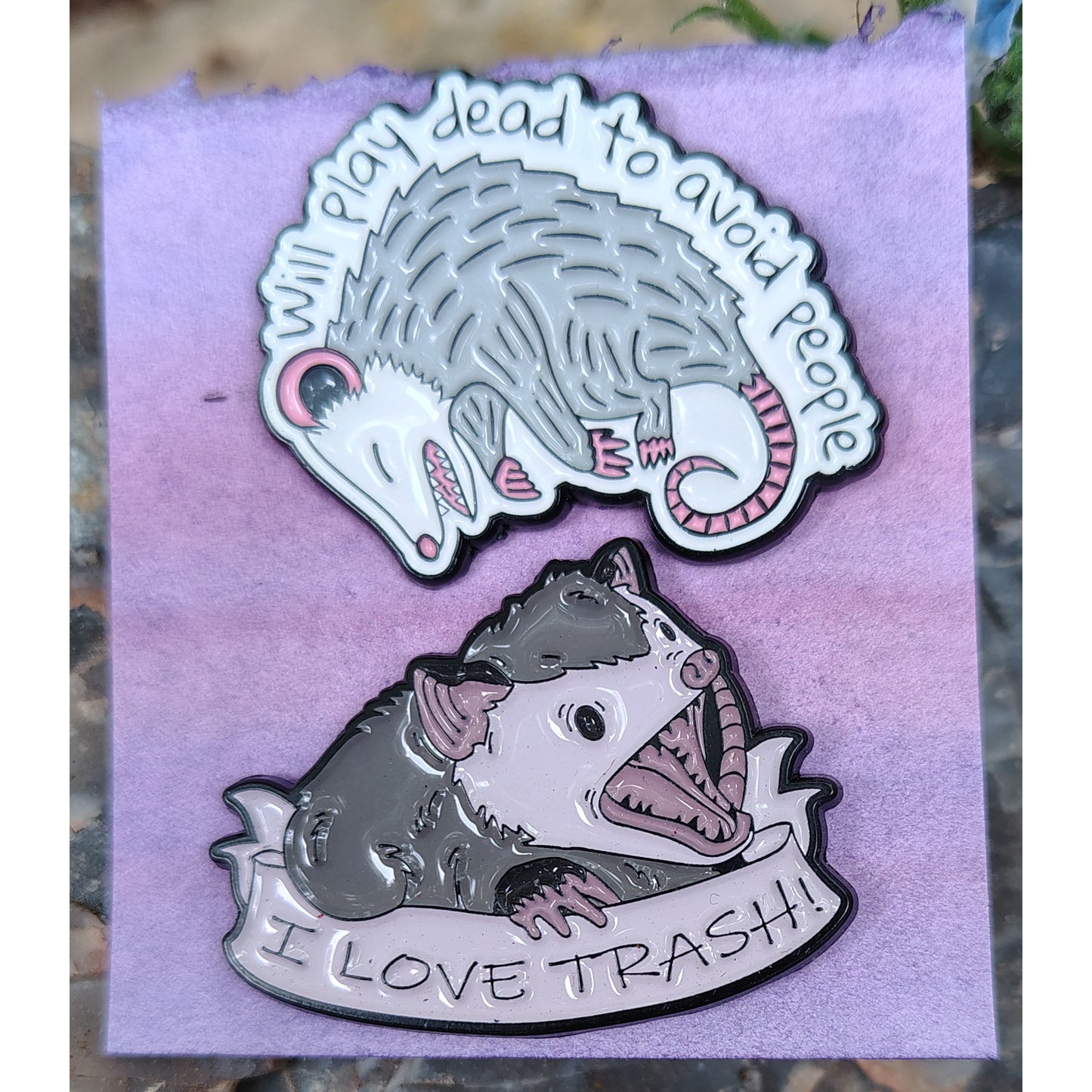 Possum Pins: set of two