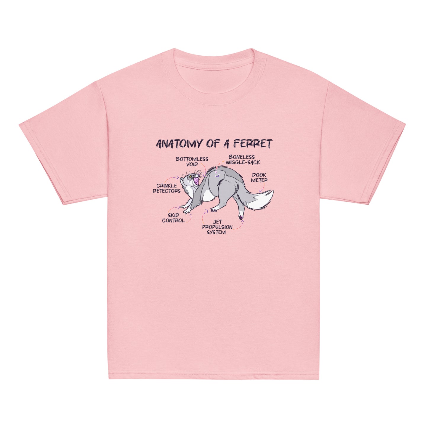 Silly Ferret Anatomy Youth Tee