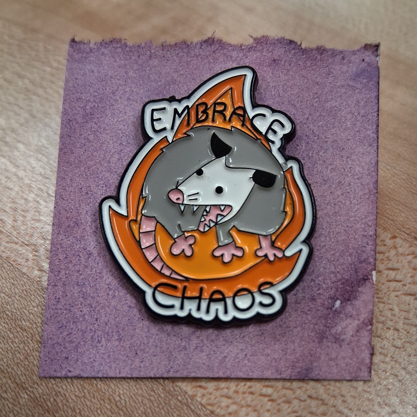 Possum Pin: Embrace Chaos