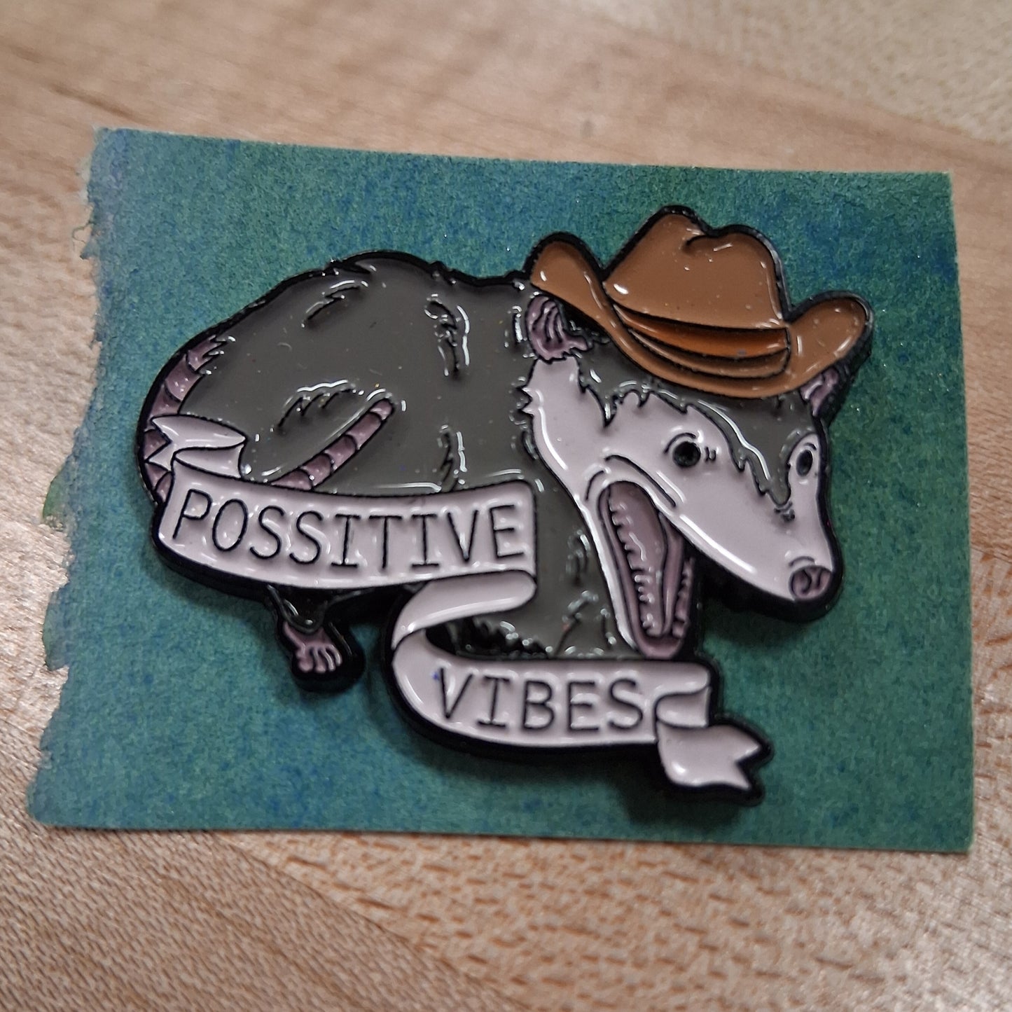 Possum Pin: Possitive vibes