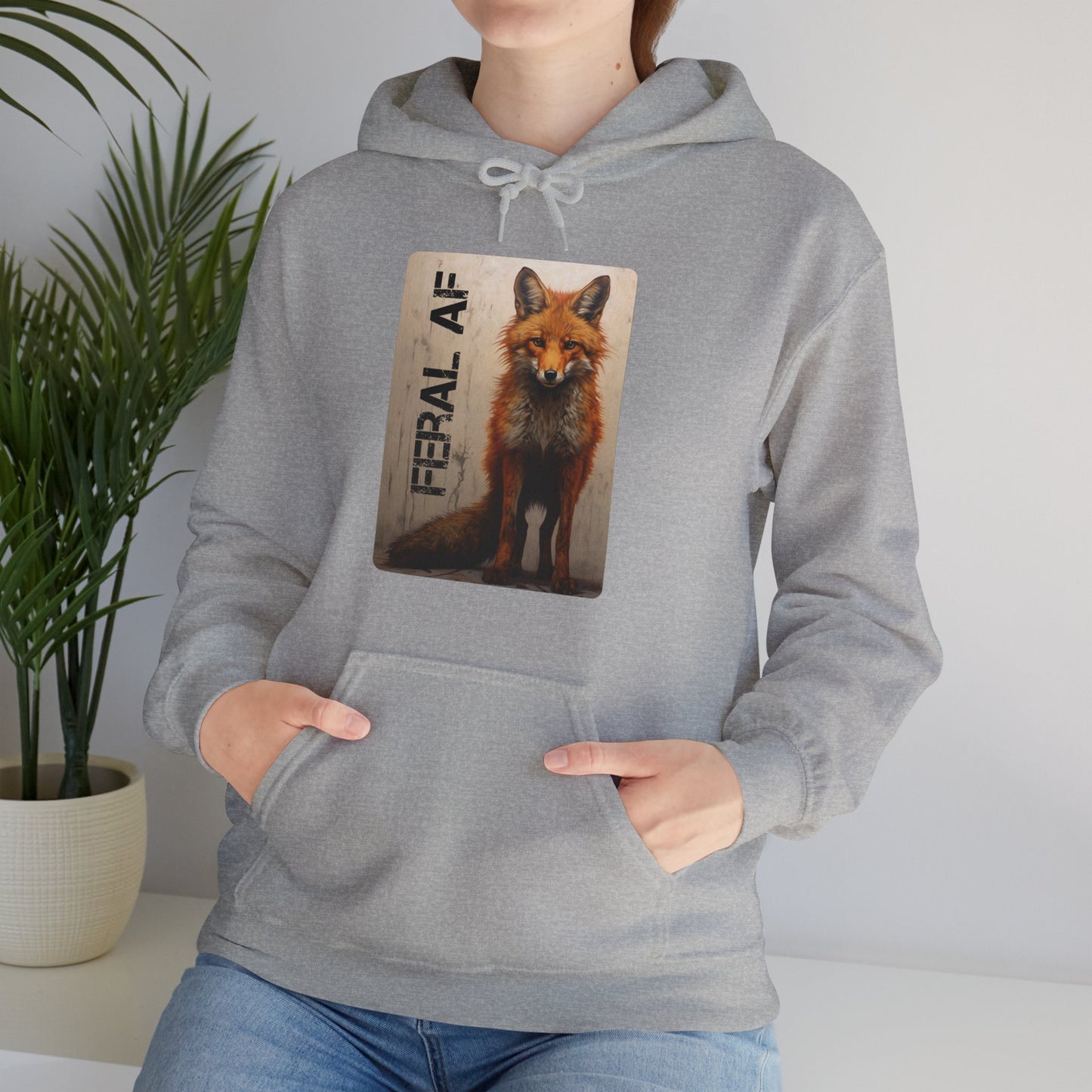 🦊 Fox Themed Hoodie - Stylish, Nature-Themed Streetwear, Unisex Heavy Blend™ Hooded Sweatshirt