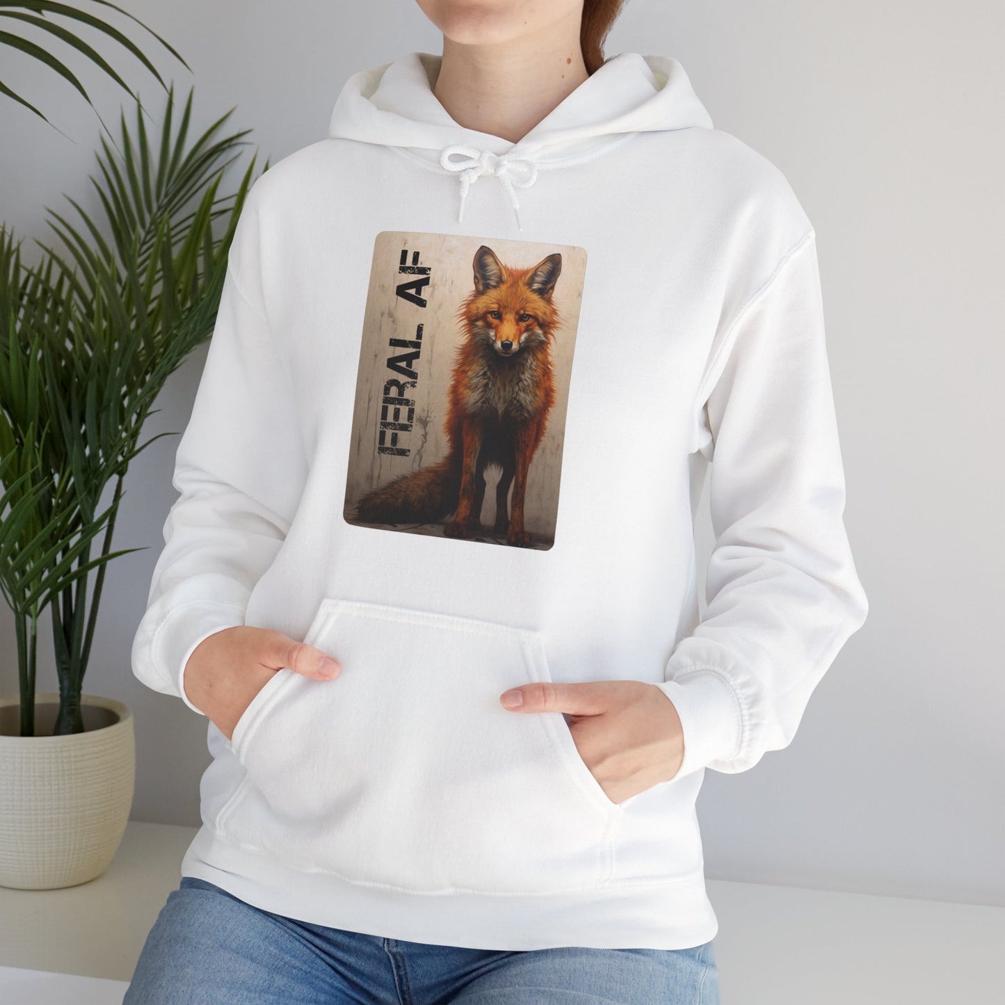 🦊 Fox Themed Hoodie - Stylish, Nature-Themed Streetwear, Unisex Heavy Blend™ Hooded Sweatshirt