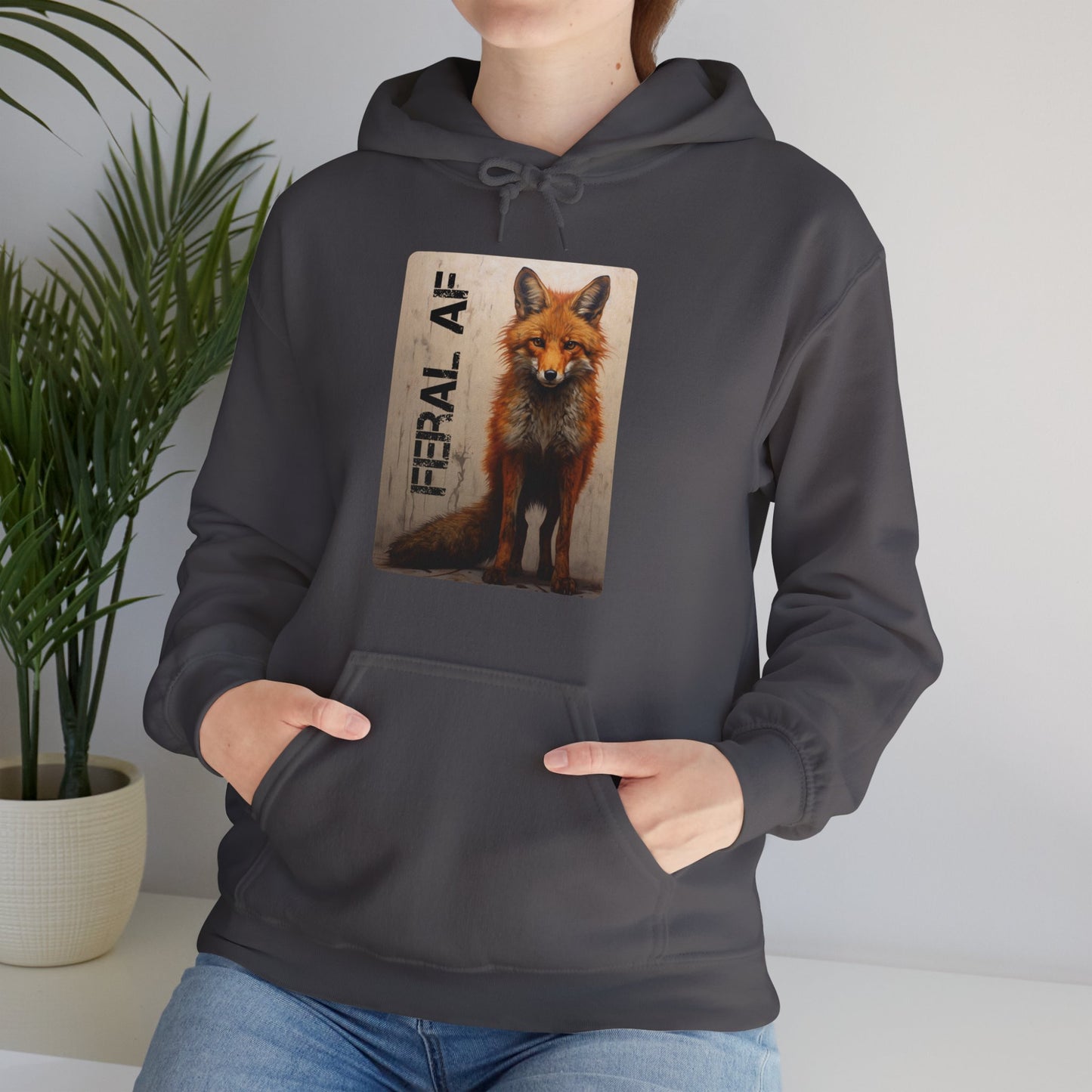 🦊 Fox Themed Hoodie - Stylish, Nature-Themed Streetwear, Unisex Heavy Blend™ Hooded Sweatshirt