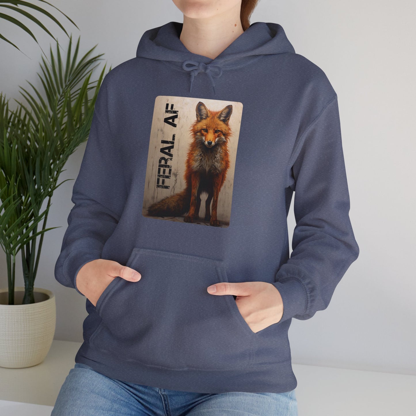 🦊 Fox Themed Hoodie - Stylish, Nature-Themed Streetwear, Unisex Heavy Blend™ Hooded Sweatshirt