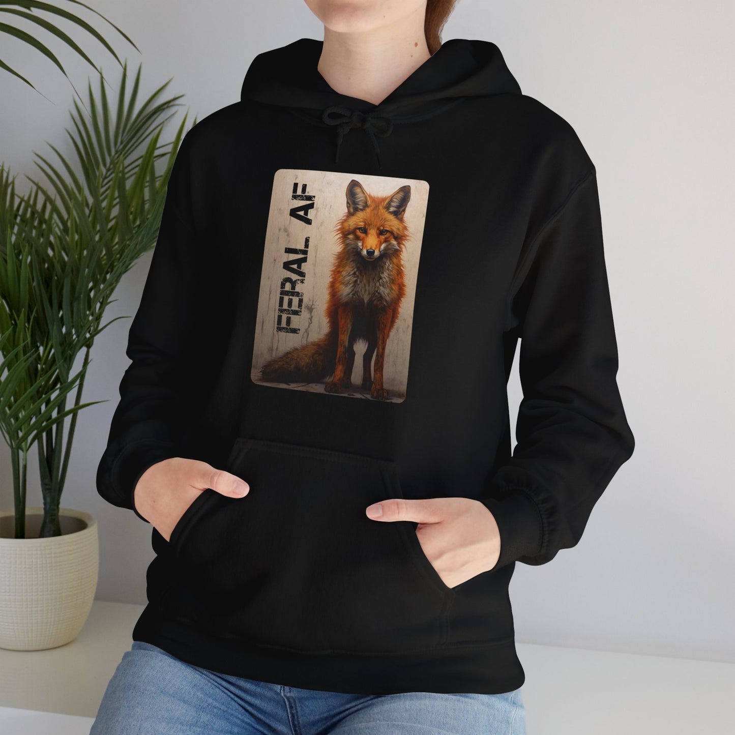 🦊 Fox Themed Hoodie - Stylish, Nature-Themed Streetwear, Unisex Heavy Blend™ Hooded Sweatshirt