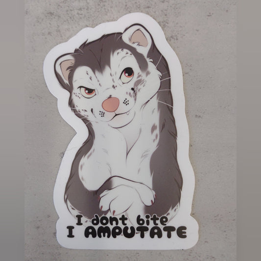 Sticker: I don't bite...