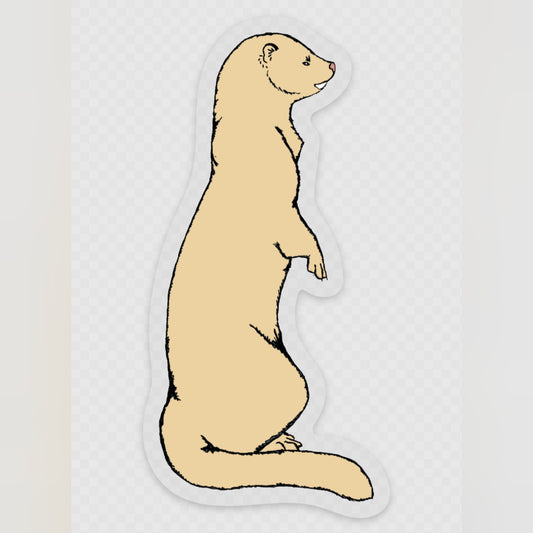 Sticker: Emmy the Mink (palomino coloration)