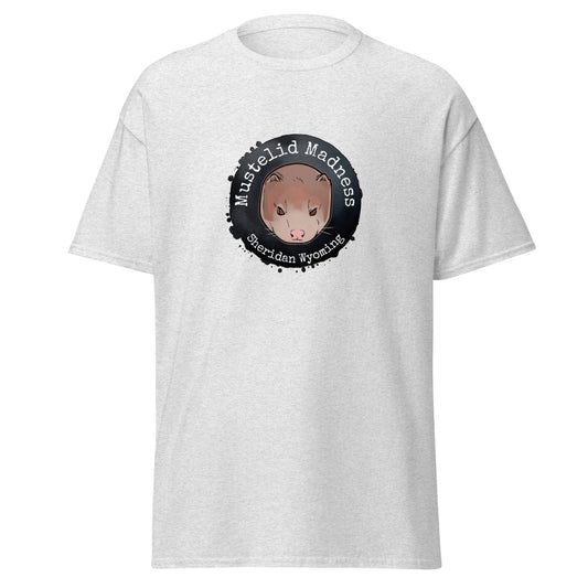 Classic tee, Mustelid Madness tee, Sheridan Wyoming T-shirt, Nicolas the Mink T-shirt