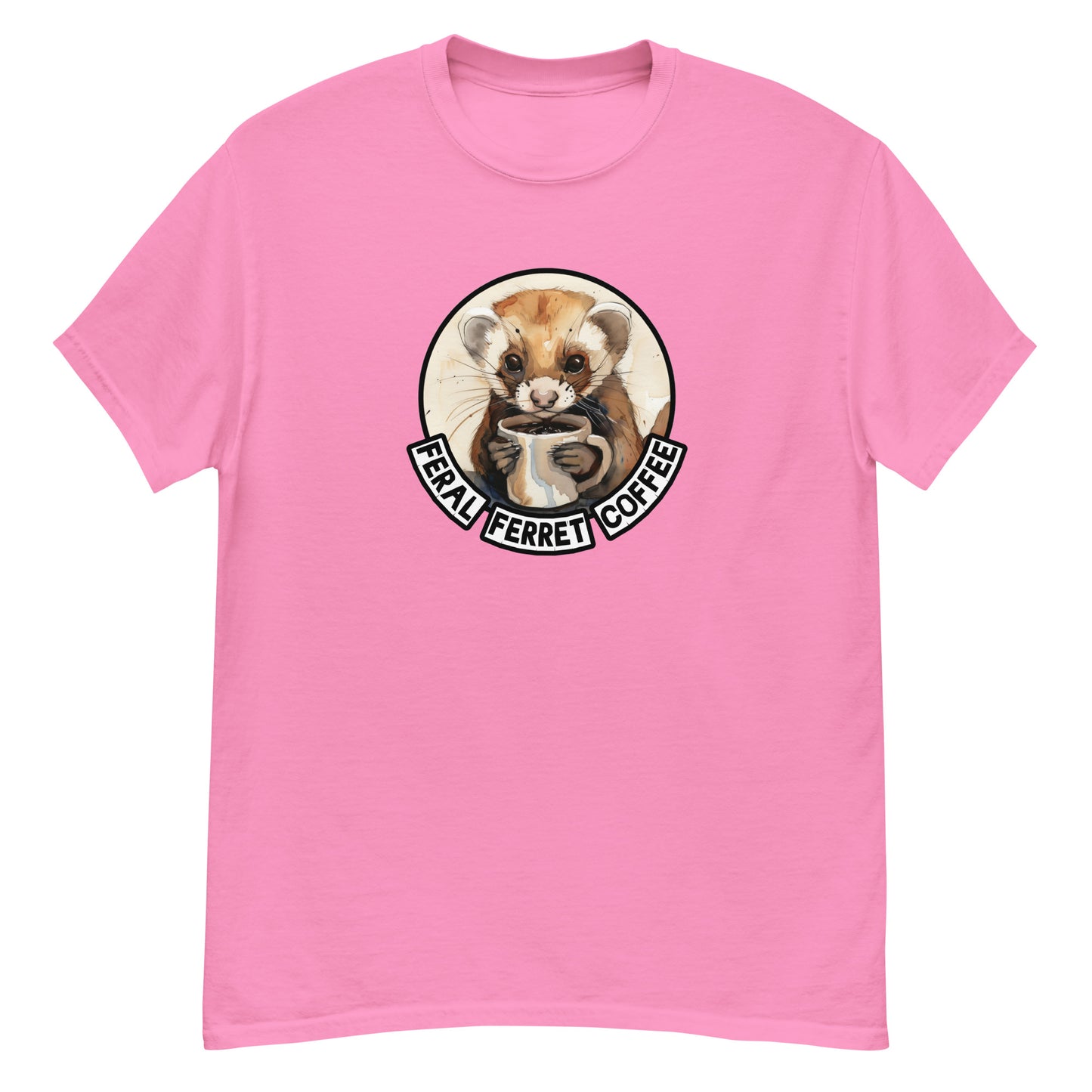 Feral Ferret Coffee, classic tee, ferret T-shirt