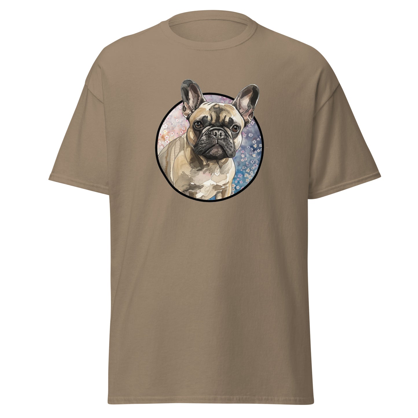 Classic tee, fawn French bulldog tee, Frenchie T-shirt