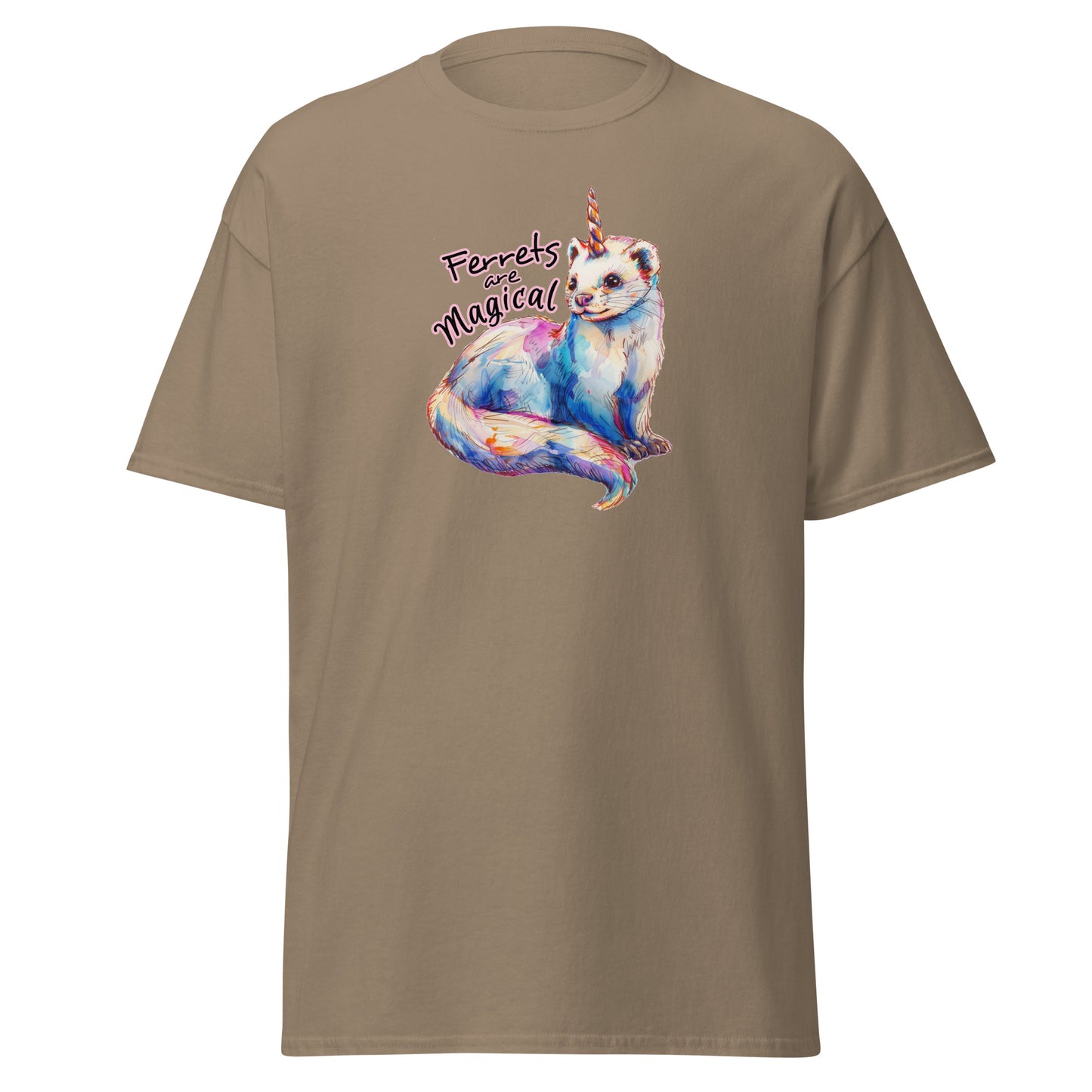 Classic tee, ferrets are magical tee, ferret T-shirt