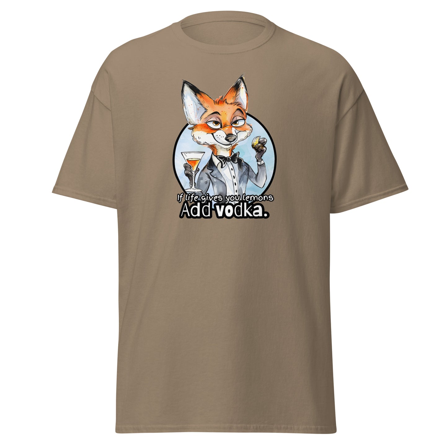 Classic tee, funny fox tshirt, funny animal shirt, red fox humor shirt