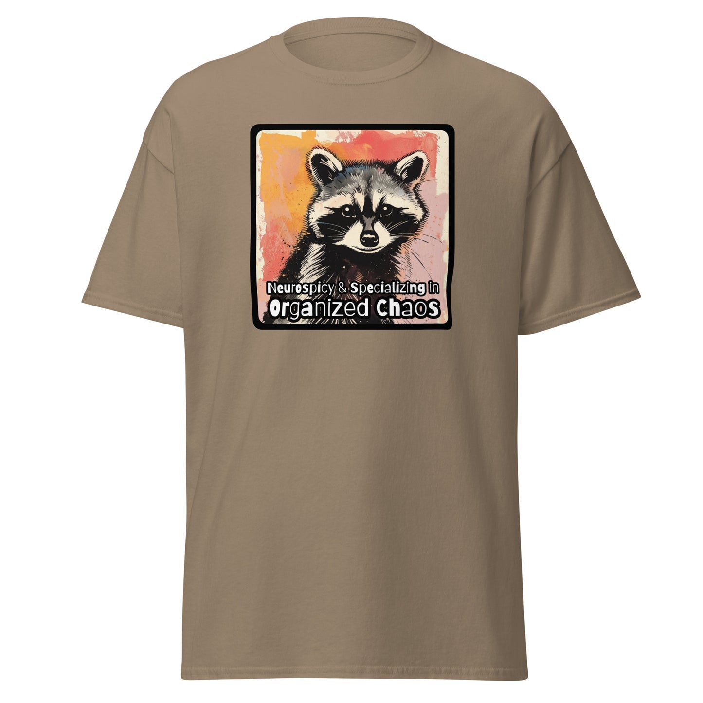 Classic tee, ADHD raccoon, neurospicy shirt, raccoon T-shirt