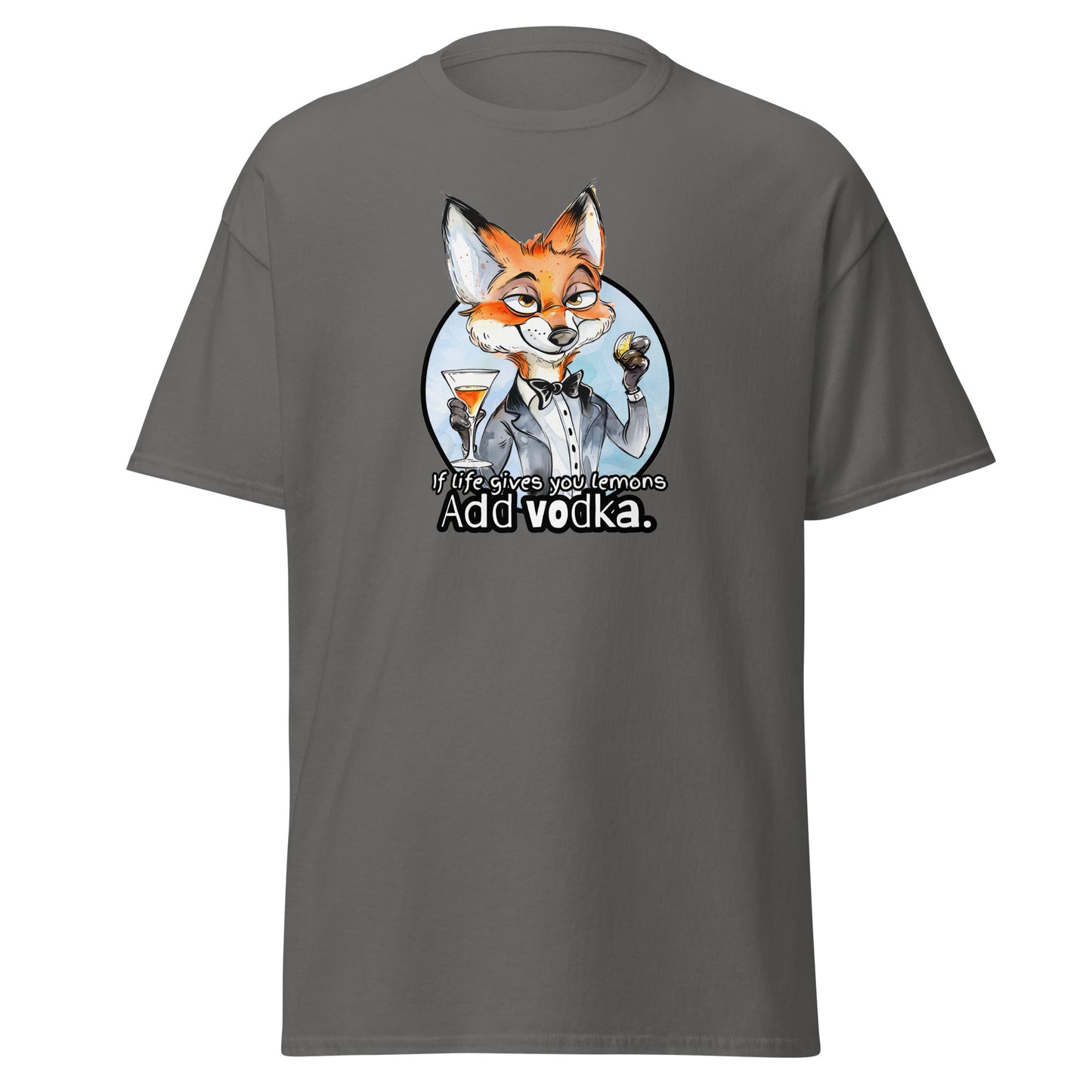 Classic tee, funny fox tshirt, funny animal shirt, red fox humor shirt