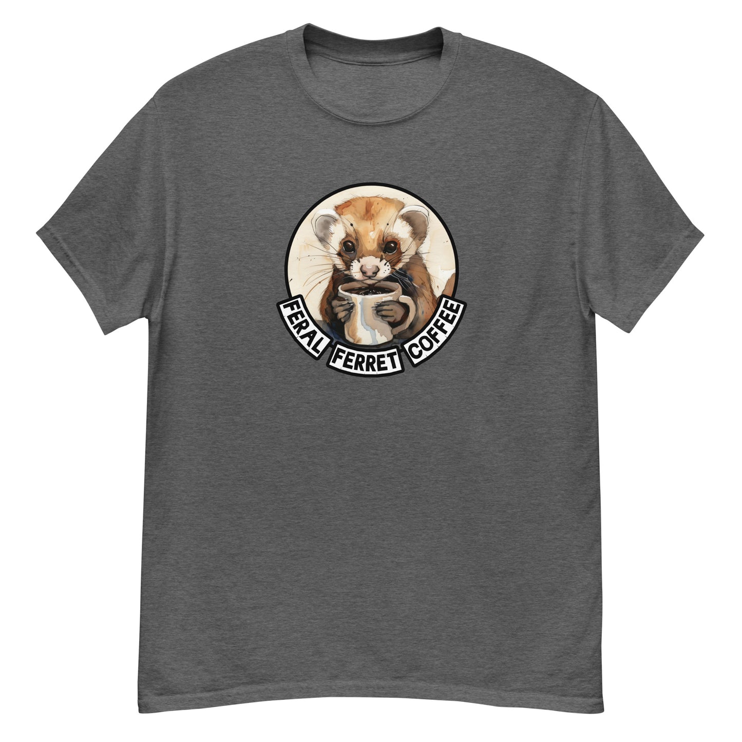 Feral Ferret Coffee, classic tee, ferret T-shirt