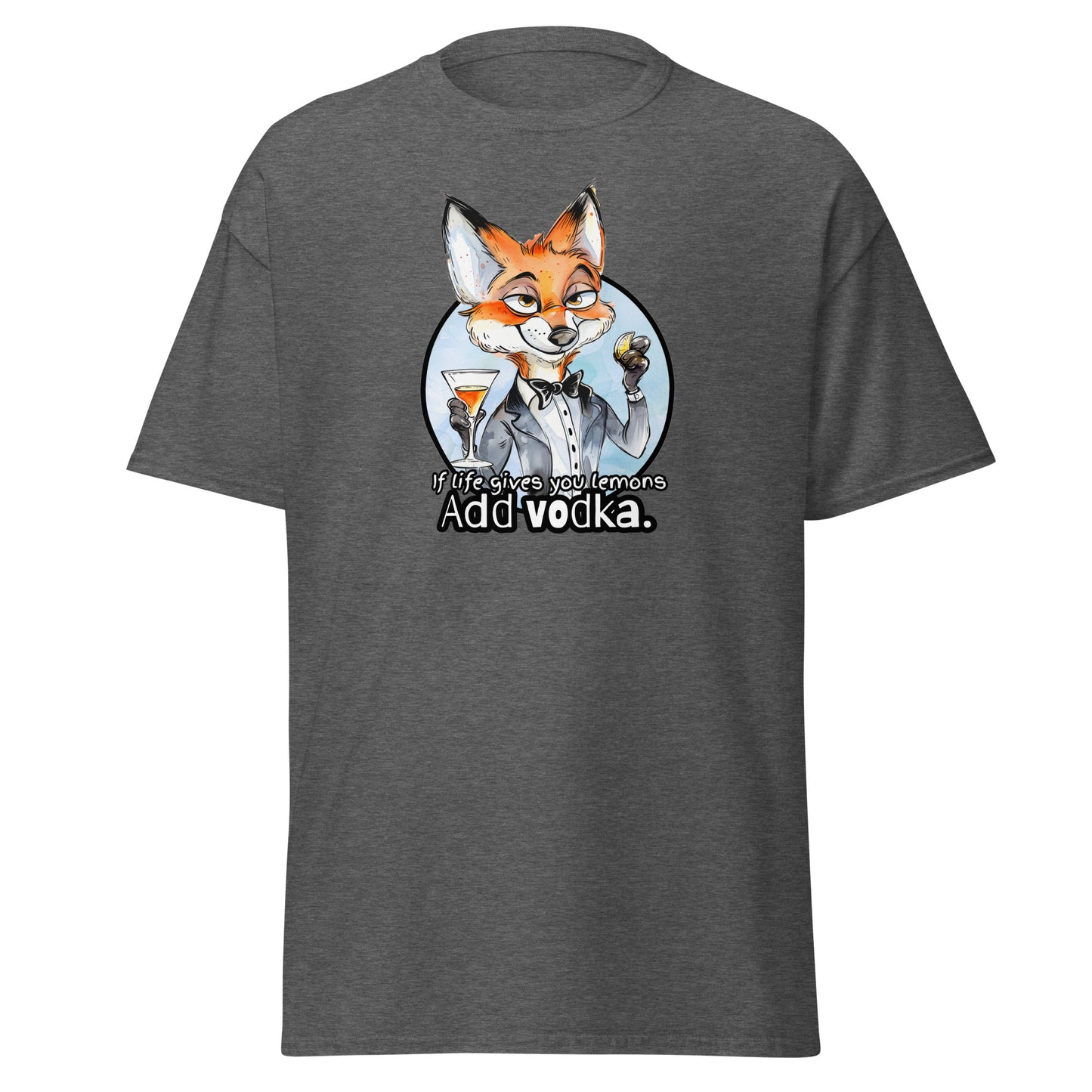 Classic tee, funny fox tshirt, funny animal shirt, red fox humor shirt