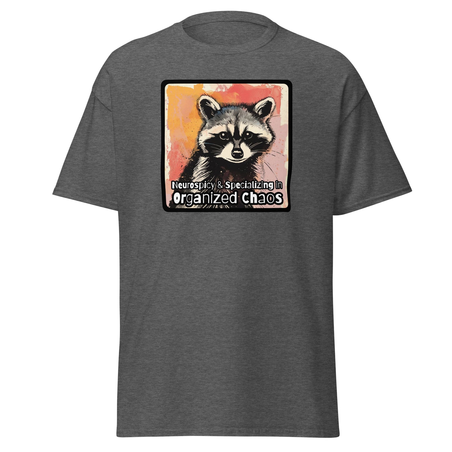 Classic tee, ADHD raccoon, neurospicy shirt, raccoon T-shirt