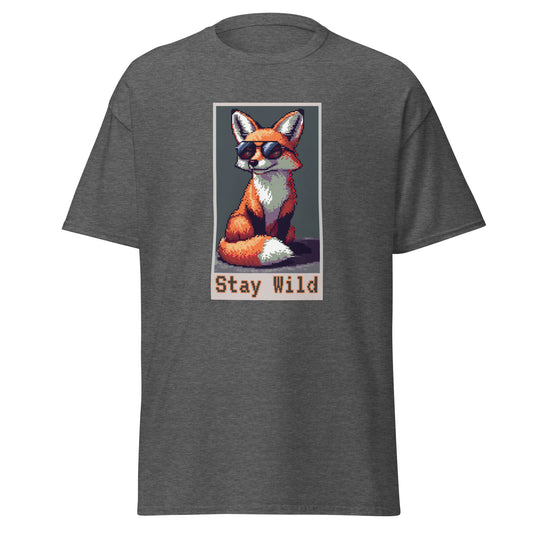 Classic tee, retro videogame tee, fix t-shirt, pixel sprite t-shirt, red fox tshirt