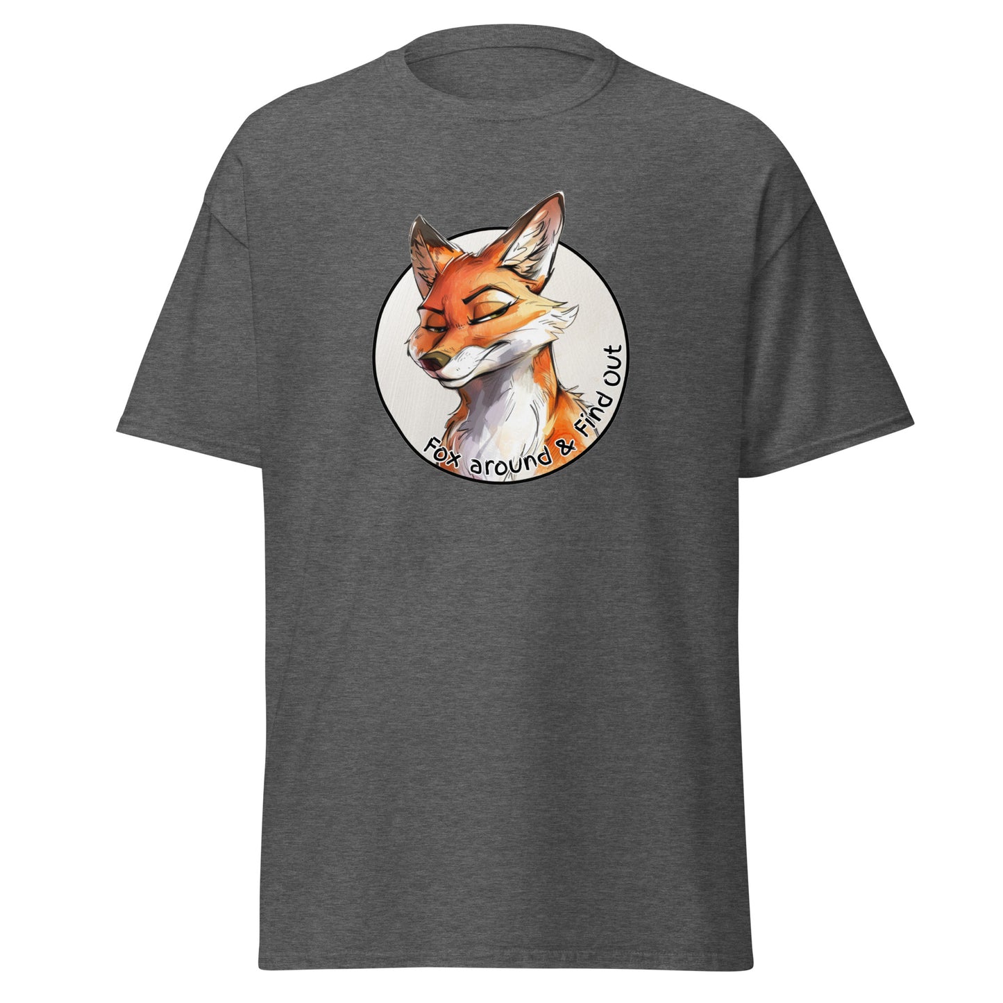 Classic tee, FAFO t-shirt, fox around and find out, funny fox shirt, red fox tshirt