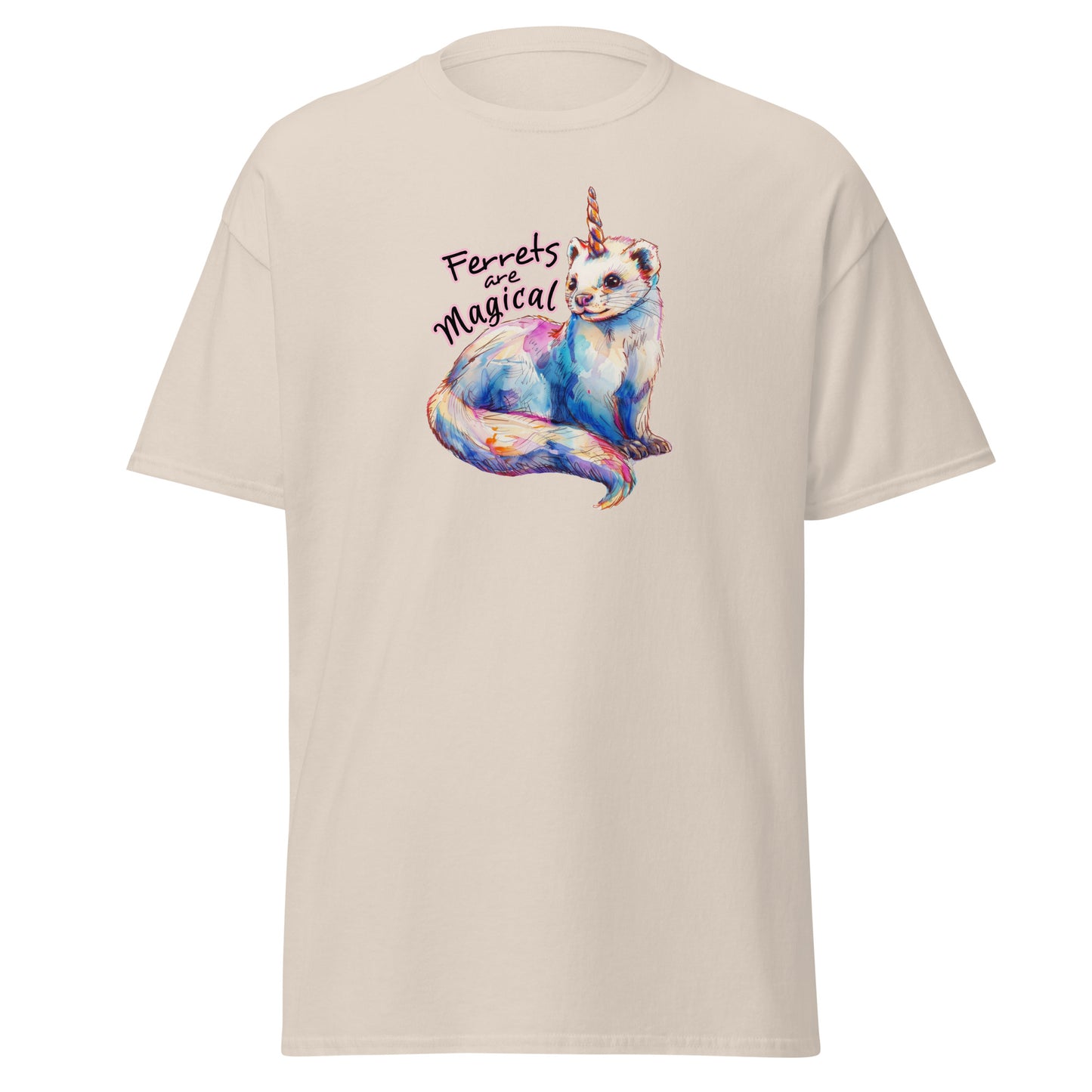 Classic tee, ferrets are magical tee, ferret T-shirt