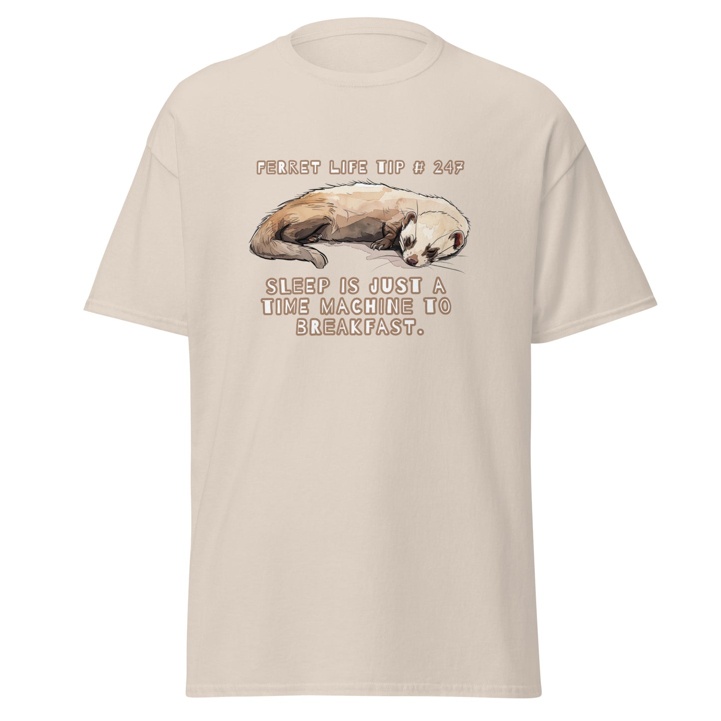 Classic tee, funny ferret T-shirt, ferret tee