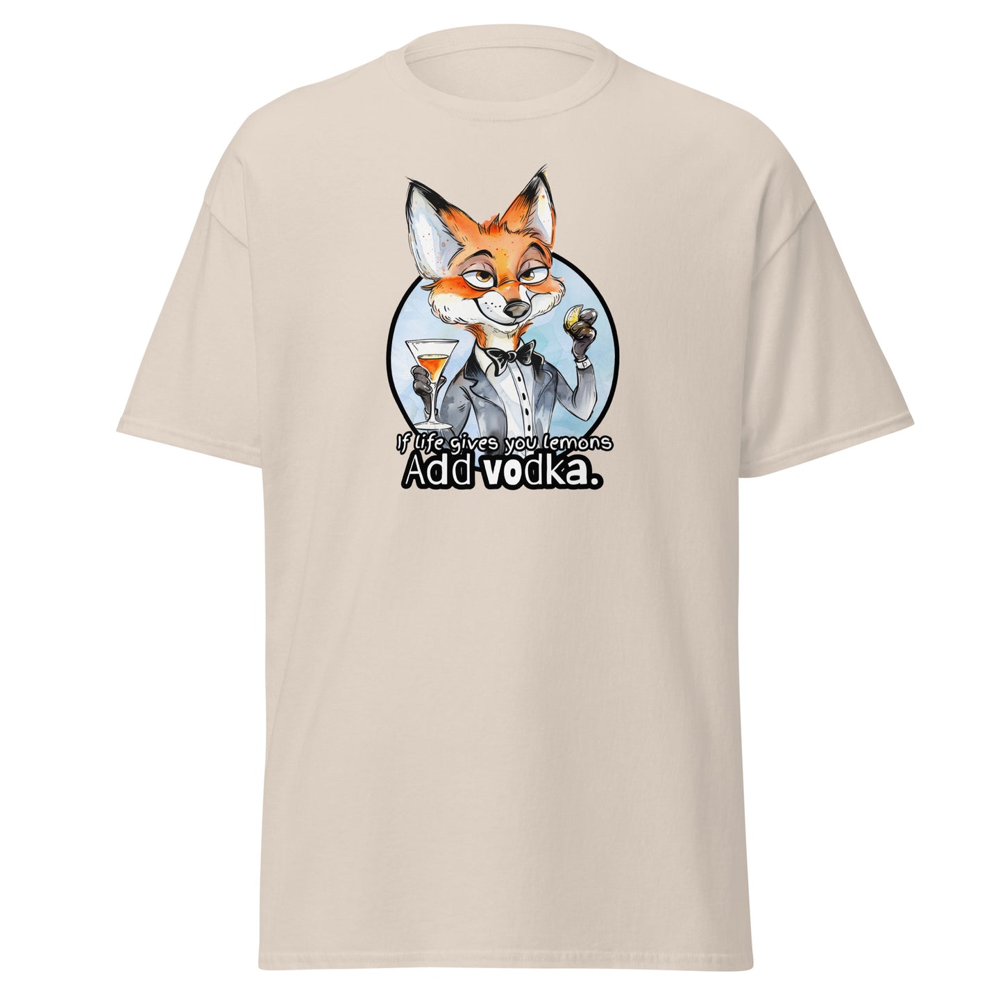 Classic tee, funny fox tshirt, funny animal shirt, red fox humor shirt