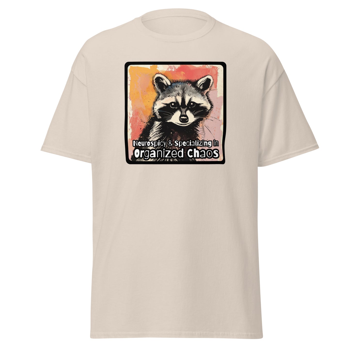 Classic tee, ADHD raccoon, neurospicy shirt, raccoon T-shirt