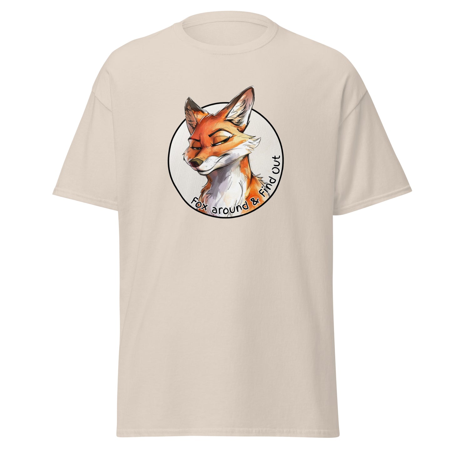 Classic tee, FAFO t-shirt, fox around and find out, funny fox shirt, red fox tshirt