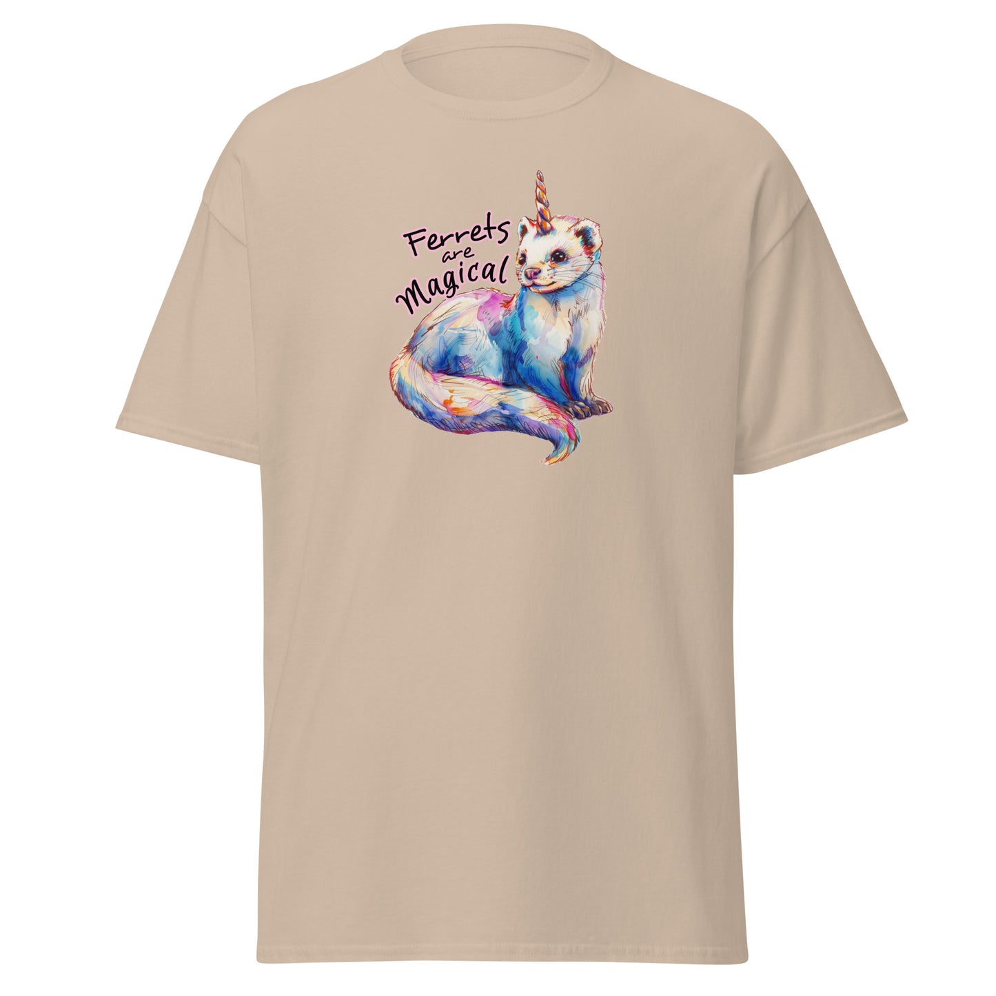 Classic tee, ferrets are magical tee, ferret T-shirt