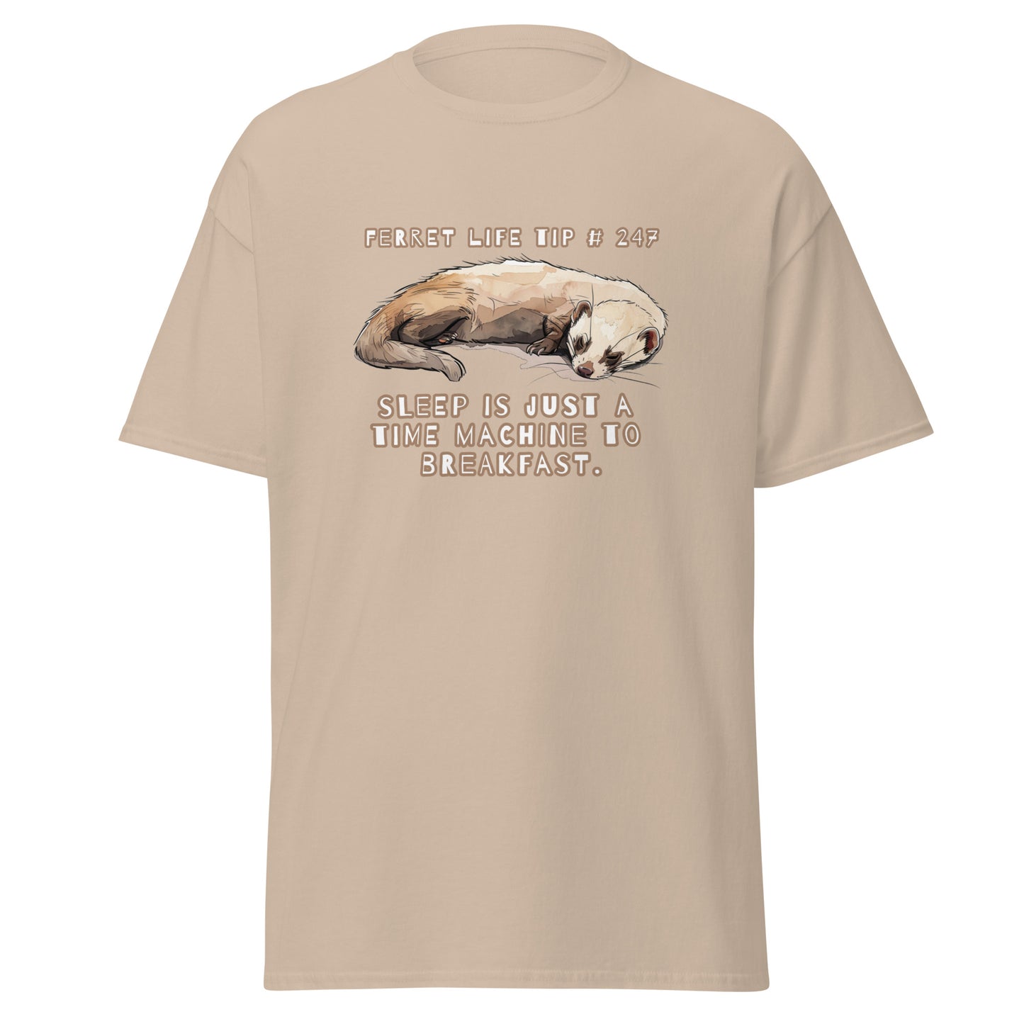 Classic tee, funny ferret T-shirt, ferret tee