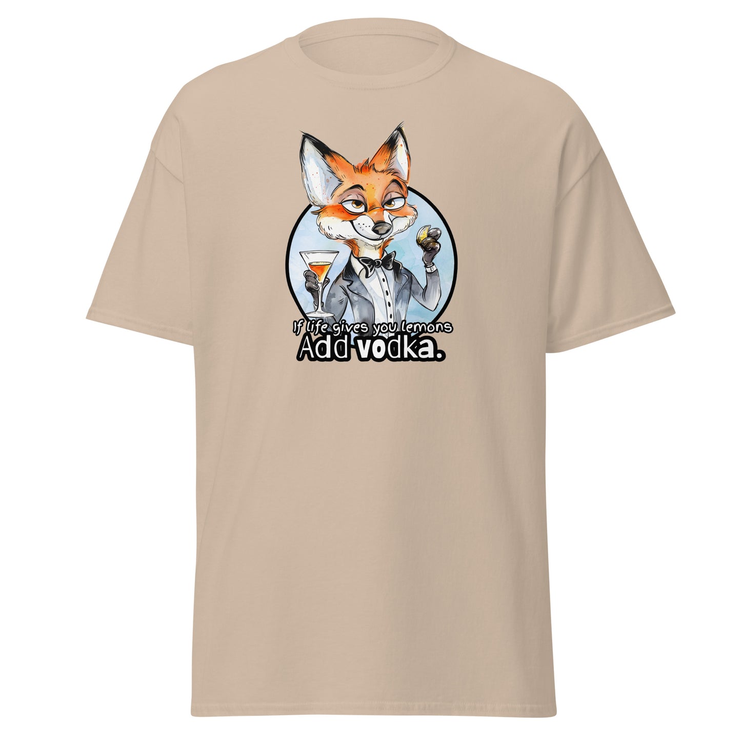 Classic tee, funny fox tshirt, funny animal shirt, red fox humor shirt