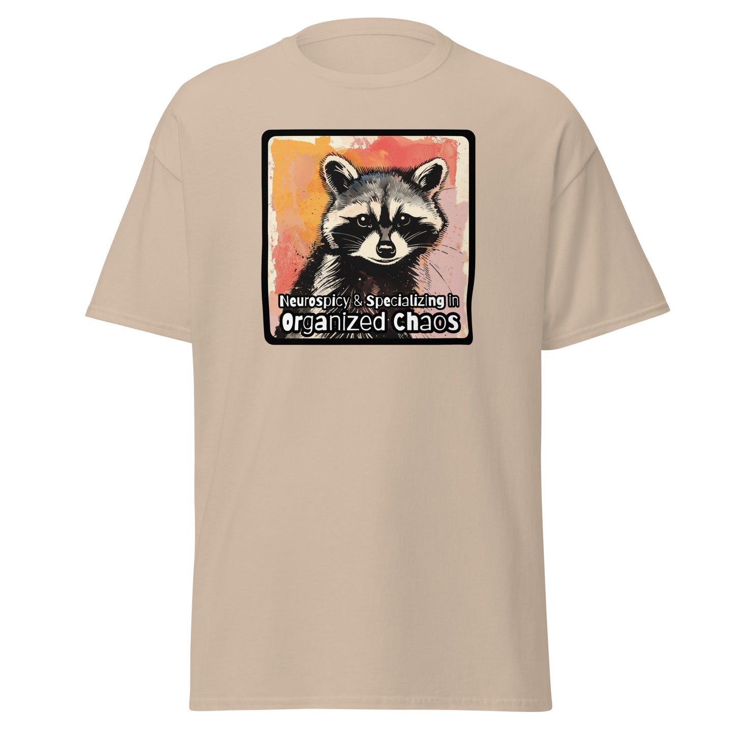 Classic tee, ADHD raccoon, neurospicy shirt, raccoon T-shirt