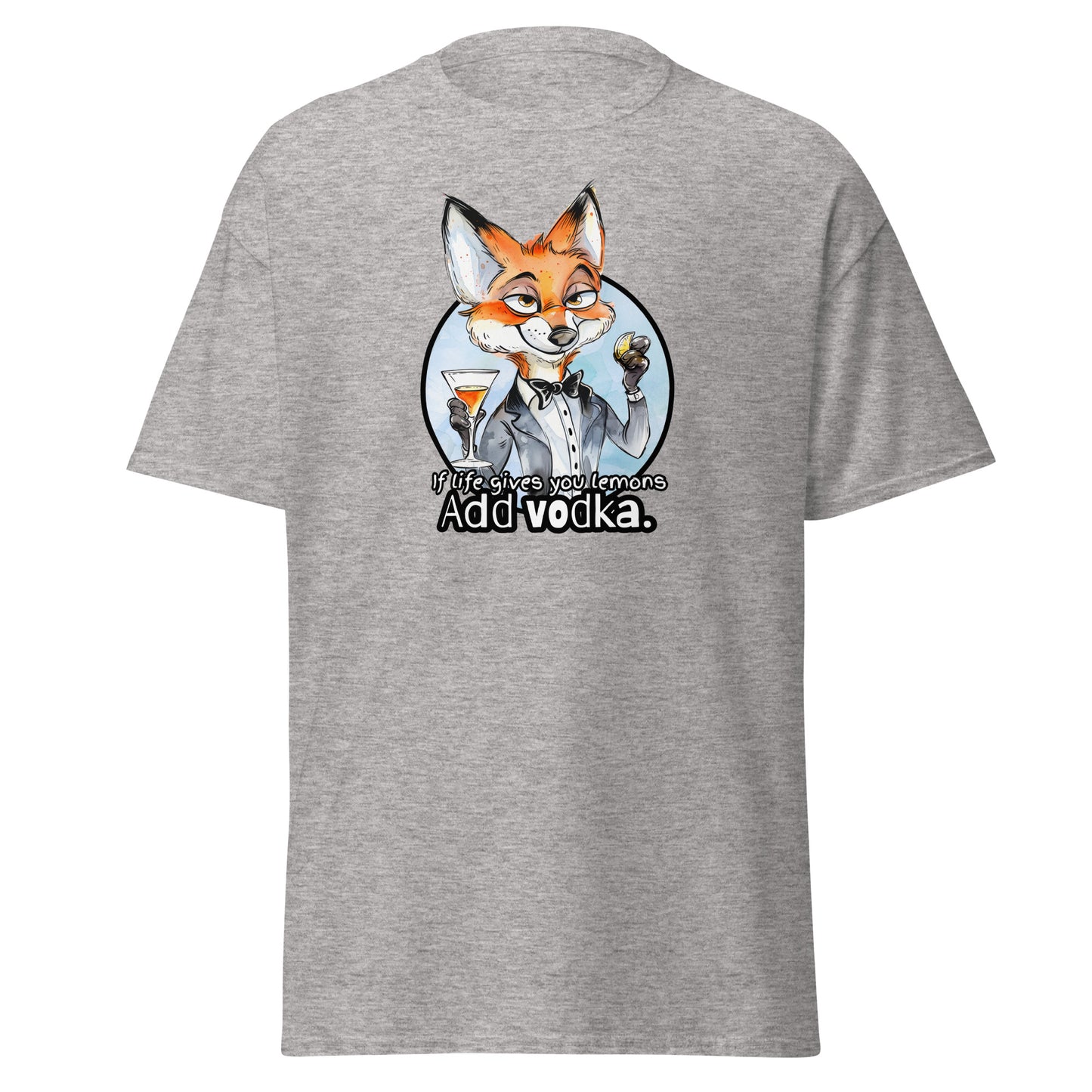 Classic tee, funny fox tshirt, funny animal shirt, red fox humor shirt