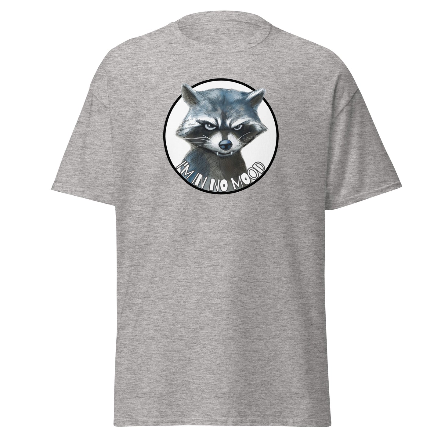 Classic tee, funny raccoon T-shirt, funny animal tee, grumpy T-shirt