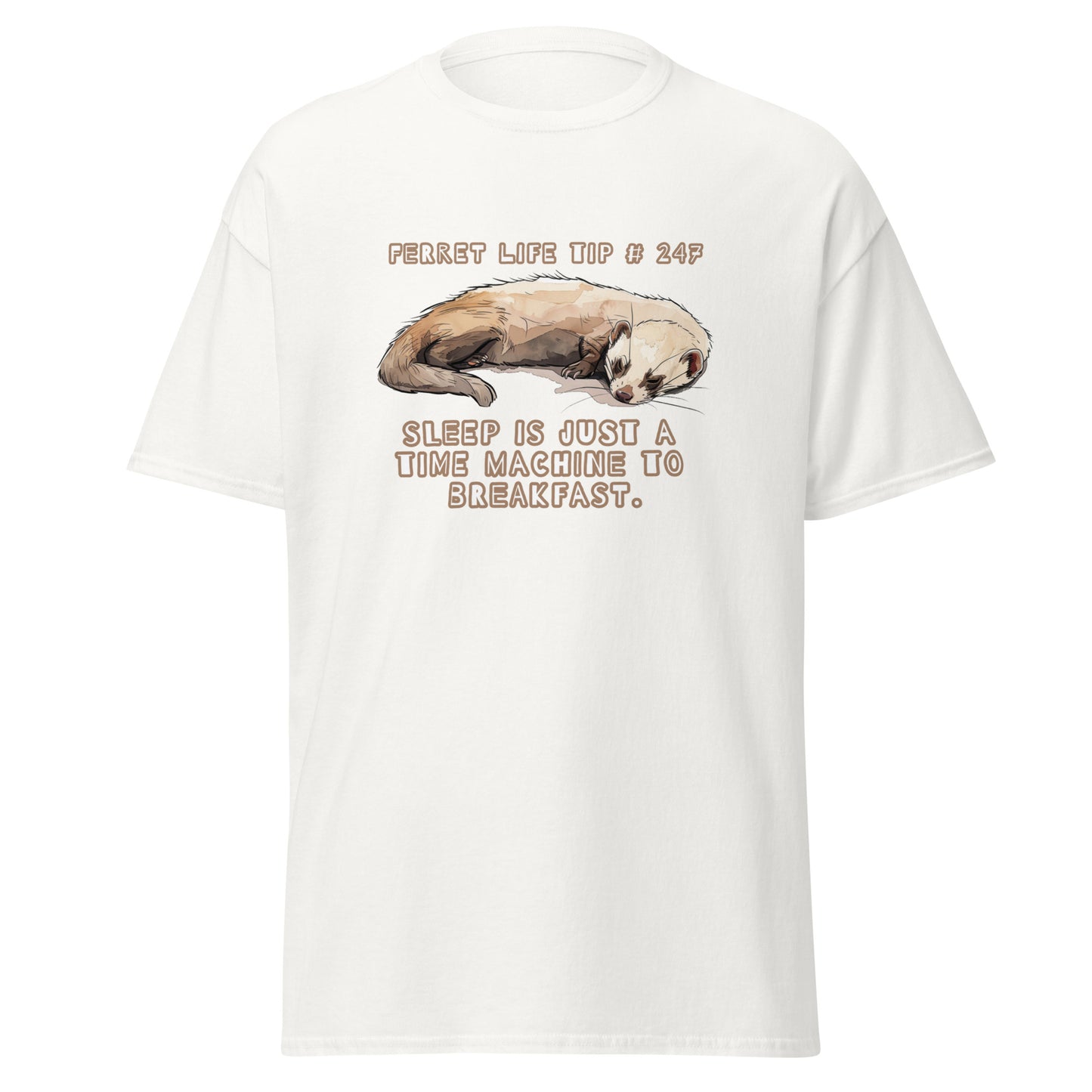 Classic tee, funny ferret T-shirt, ferret tee