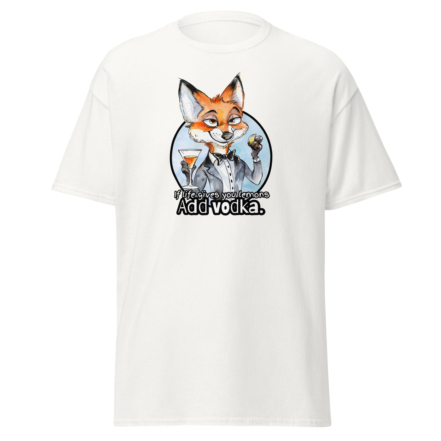 Classic tee, funny fox tshirt, funny animal shirt, red fox humor shirt