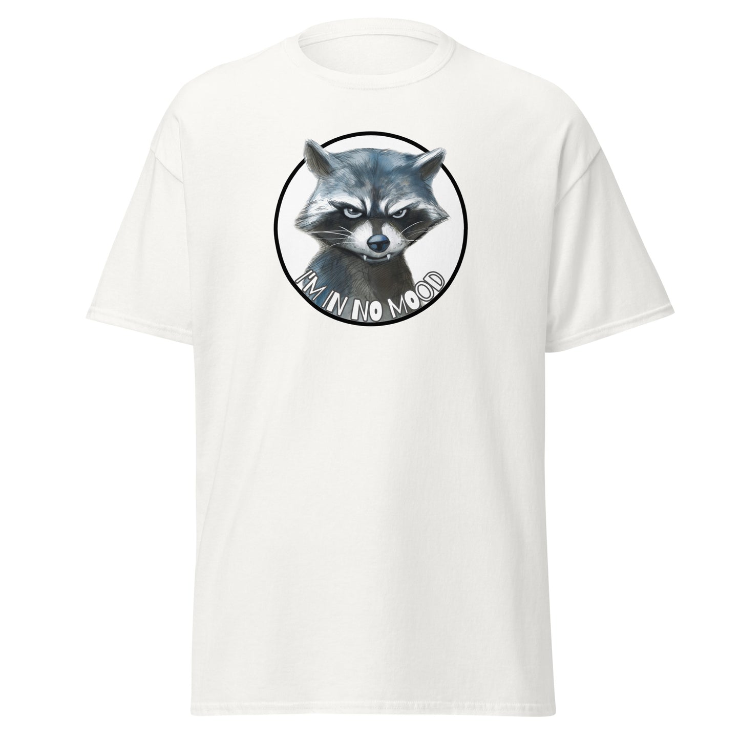 Classic tee, funny raccoon T-shirt, funny animal tee, grumpy T-shirt