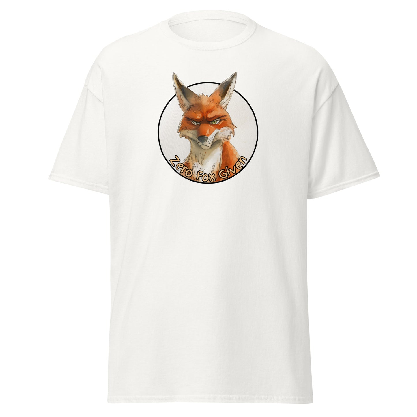 Classic tee, zero fox given, Fox pun t-shirt, sweary fox tee, red fox shirt