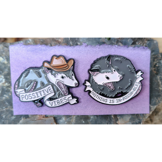 Possum Pins: set of two