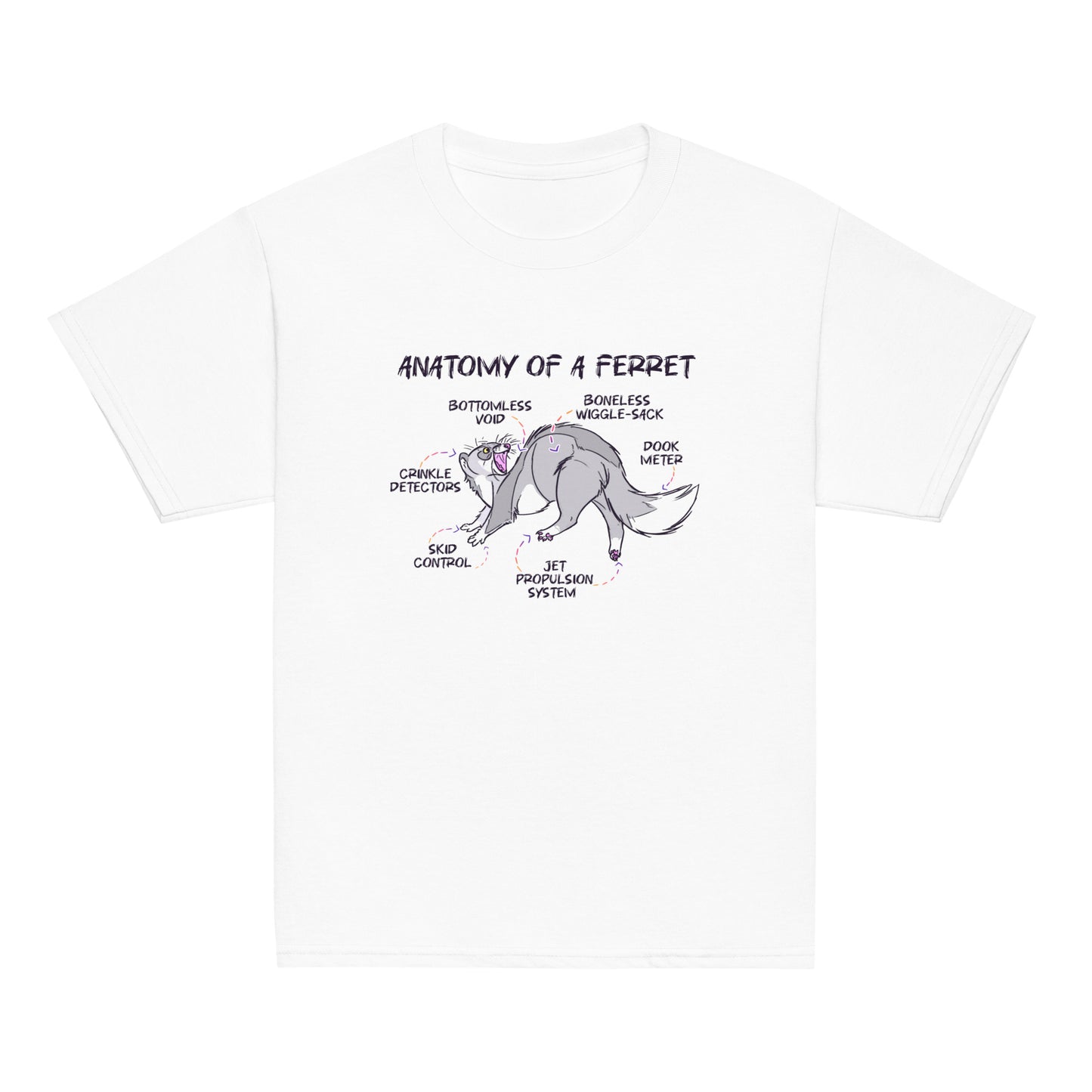 Silly Ferret Anatomy Youth Tee