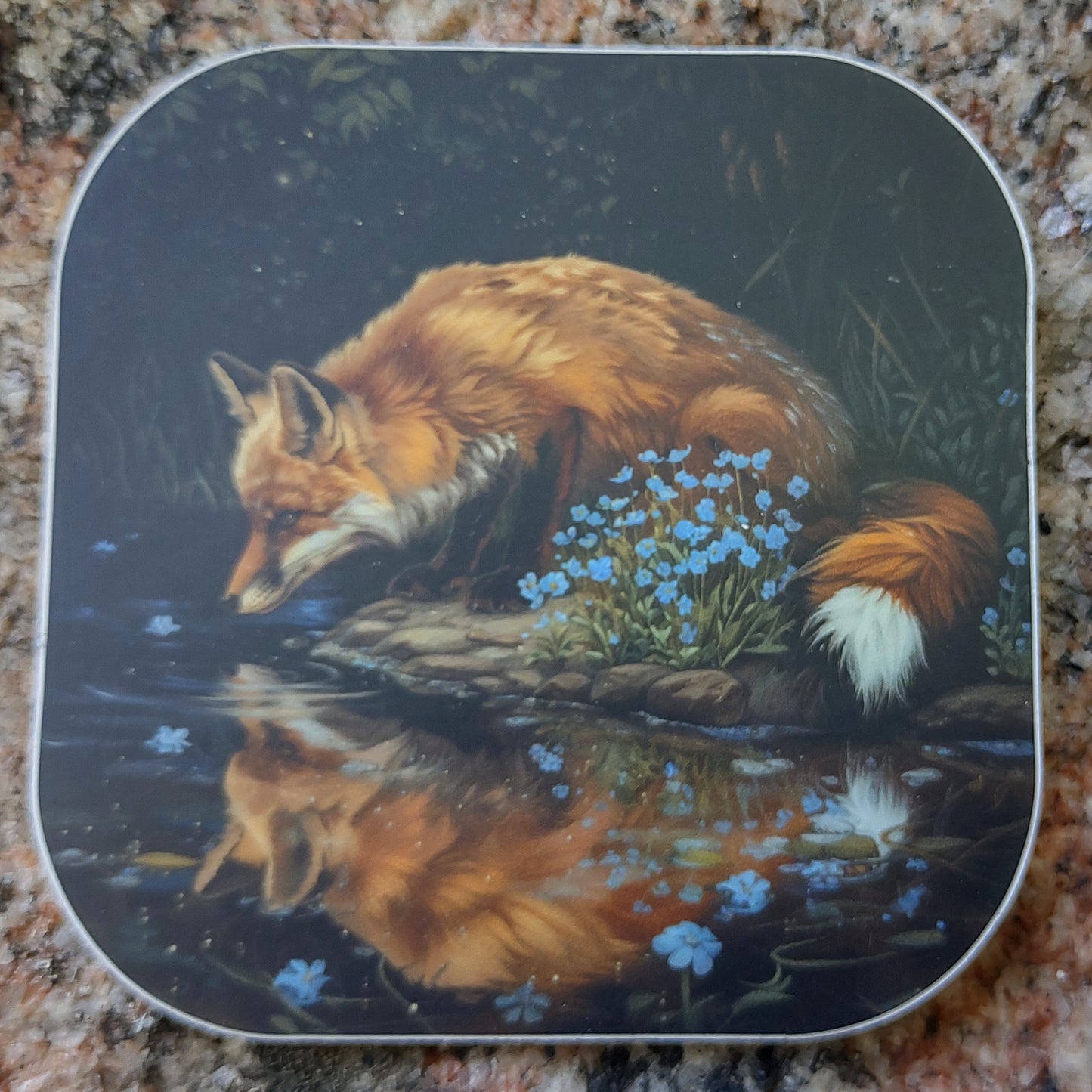 Limited Edition Sticker: Reflecting Fox