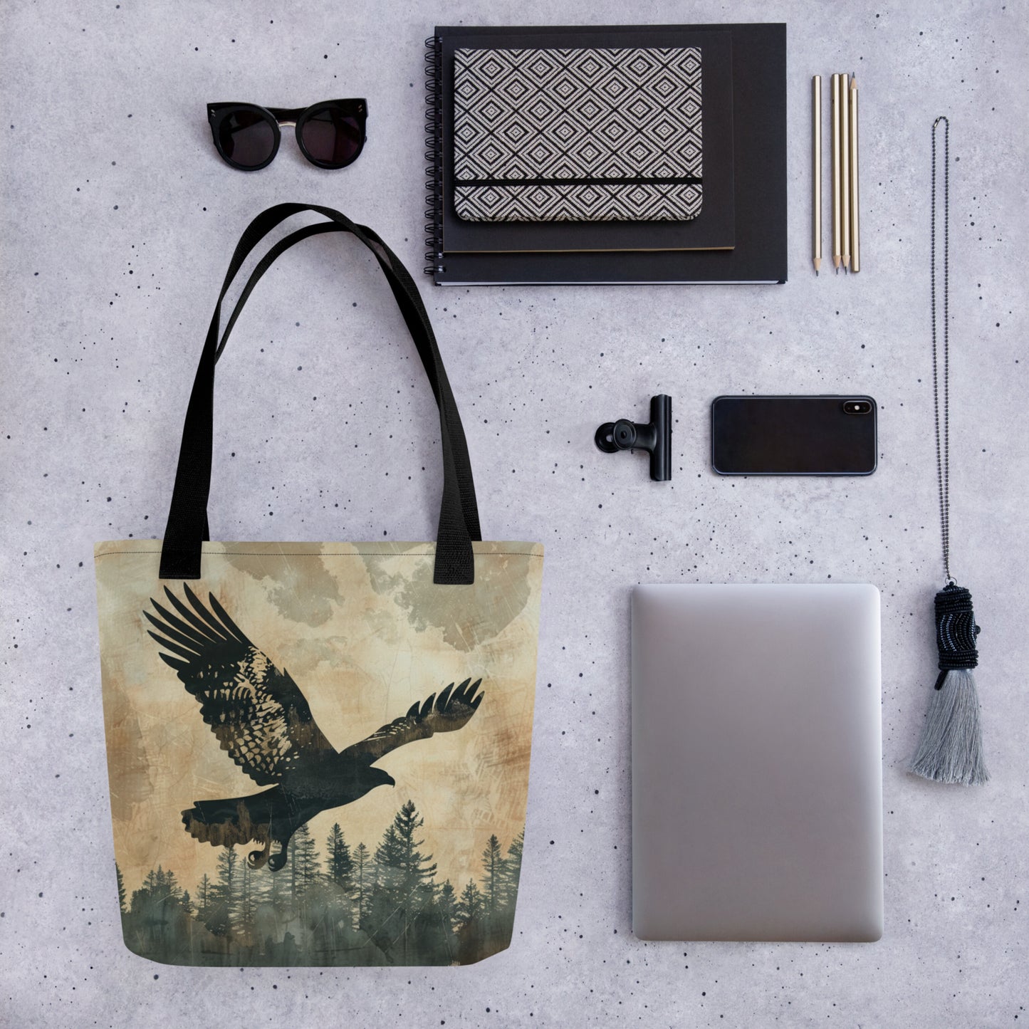 Soaring Hawk Tote Bag