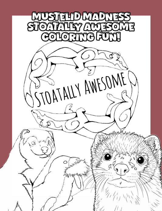 Mustelid Madness Stoatally Awesome Coloring Fun!