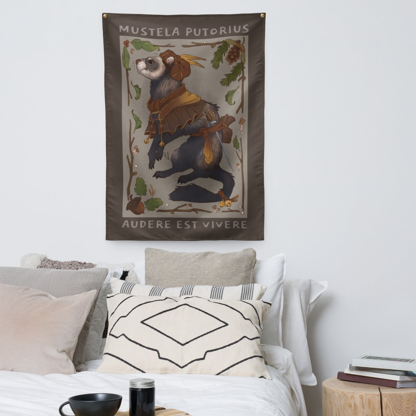 To Live Is To Dare Indoor wall tapestry