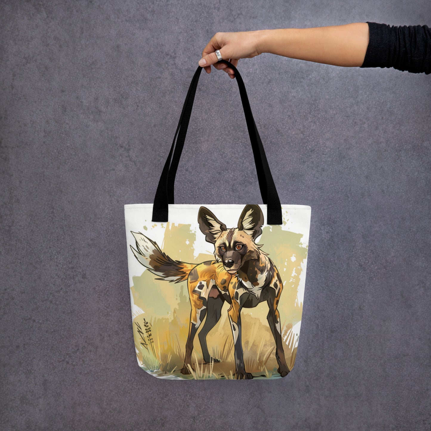 African Wild Dog Tote Bag