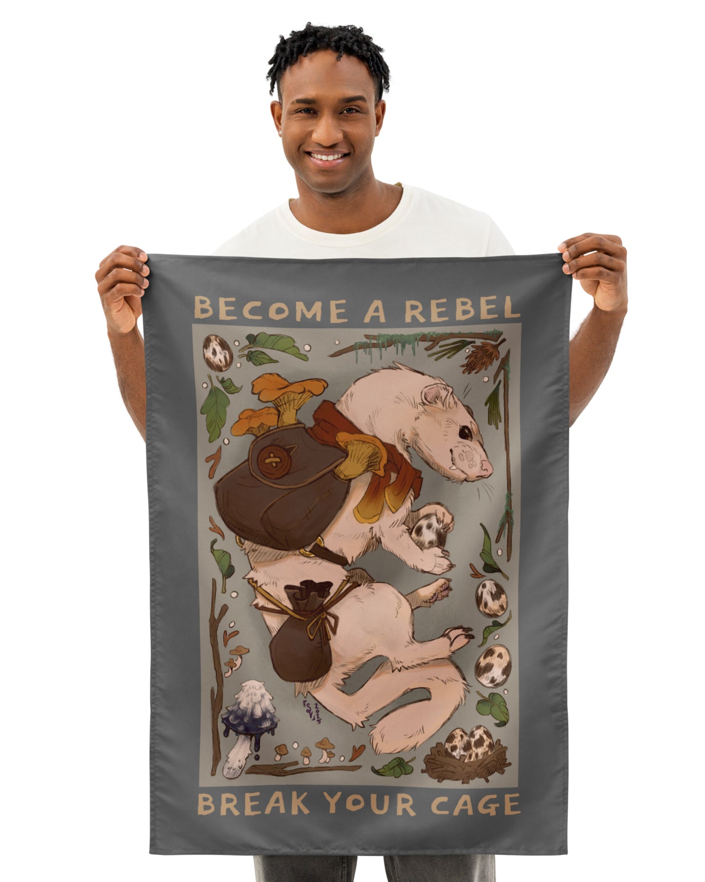 Break Your Cage Indoor wall tapestry