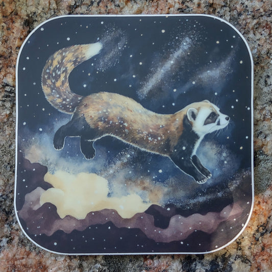 Limited Edition Sticker: Star Ferret